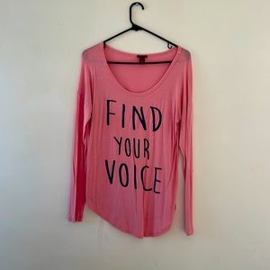Find your voice shirt